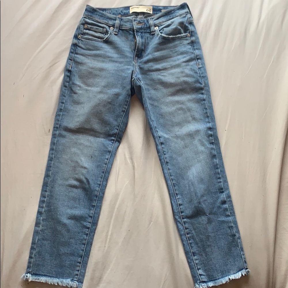 Blue skinny jeans